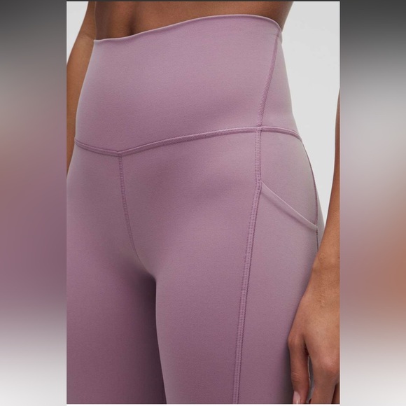 NWT!🍋🍋Lululemon Align HR Pant with Pockets 25”🍋🍋. Size 4. Color Lavender Lux. - Picture 6 of 16